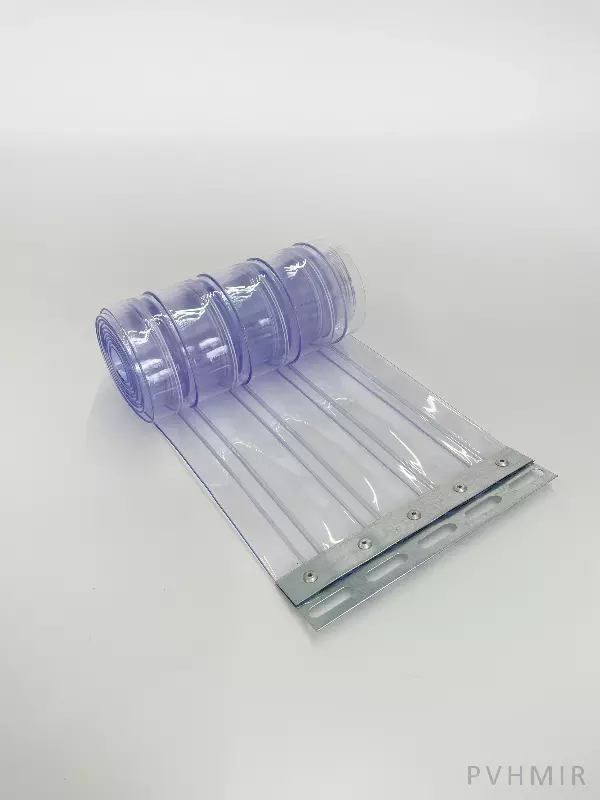 Силиконовые шторы, ламель морозостойкая рифленая 2x200мм, 0,5м